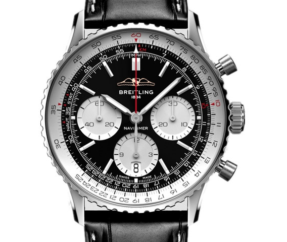 【Free Shipping】【Super Clone】Breitling AB0137211B1P1 Navitimer B01 Black Dial