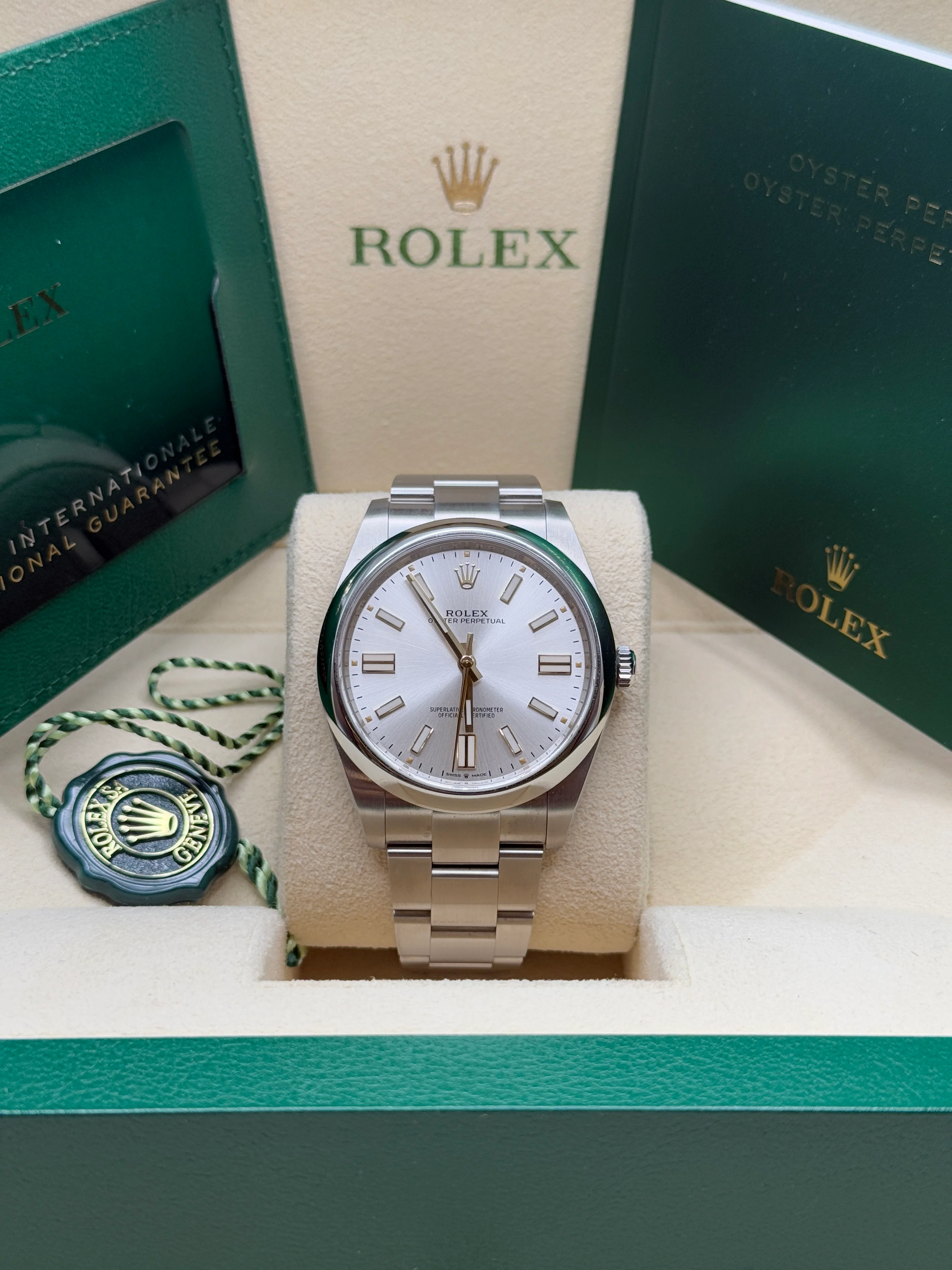【Free Shipping】【Super Clone】RLX Oyster Perpetual 36mm 126000-0001 Silver Dial Oyster Bracelet
