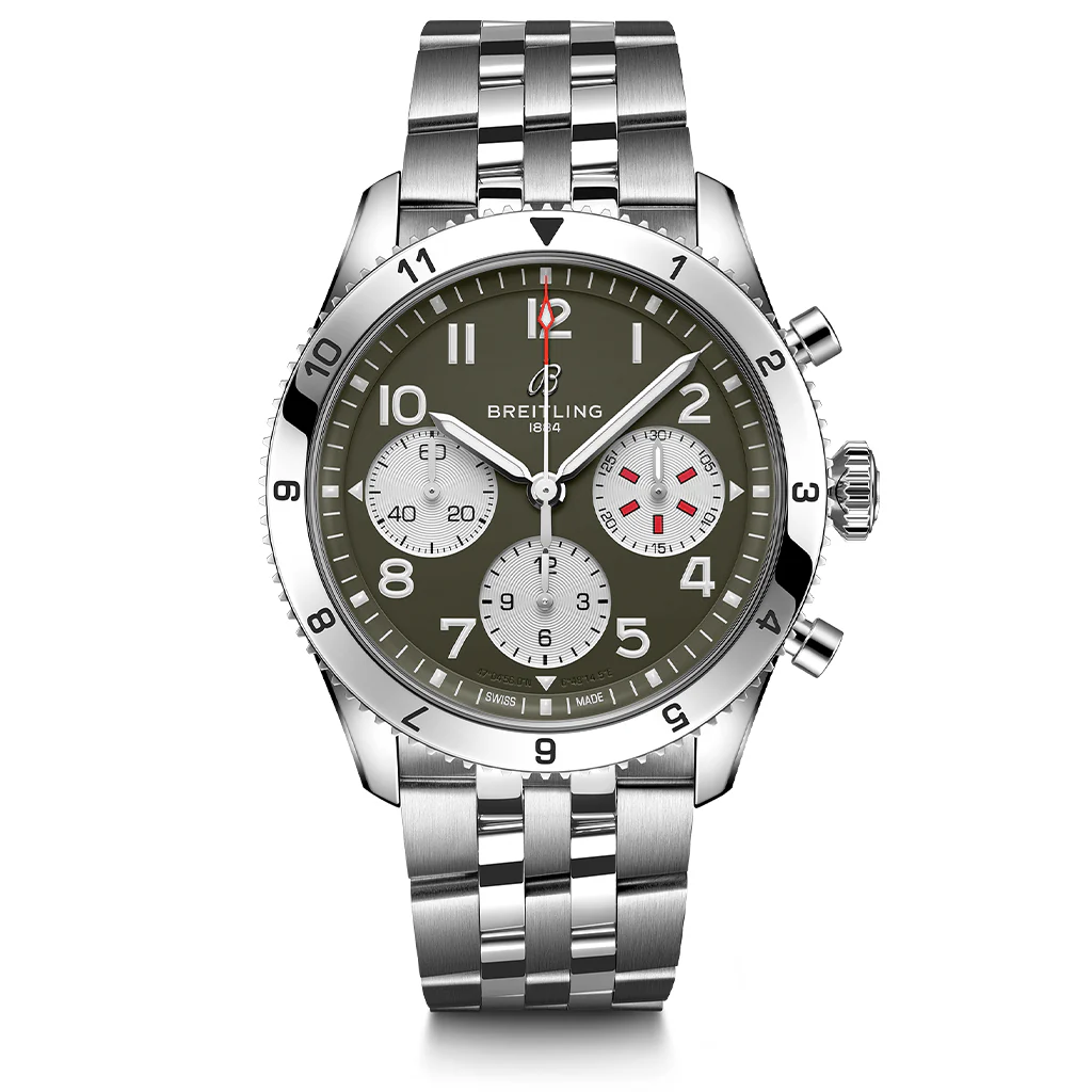 【Free Shipping】【Super Clone】Classic AVI Chronograph 42 Curtiss Warhawk A233802A1L1A1