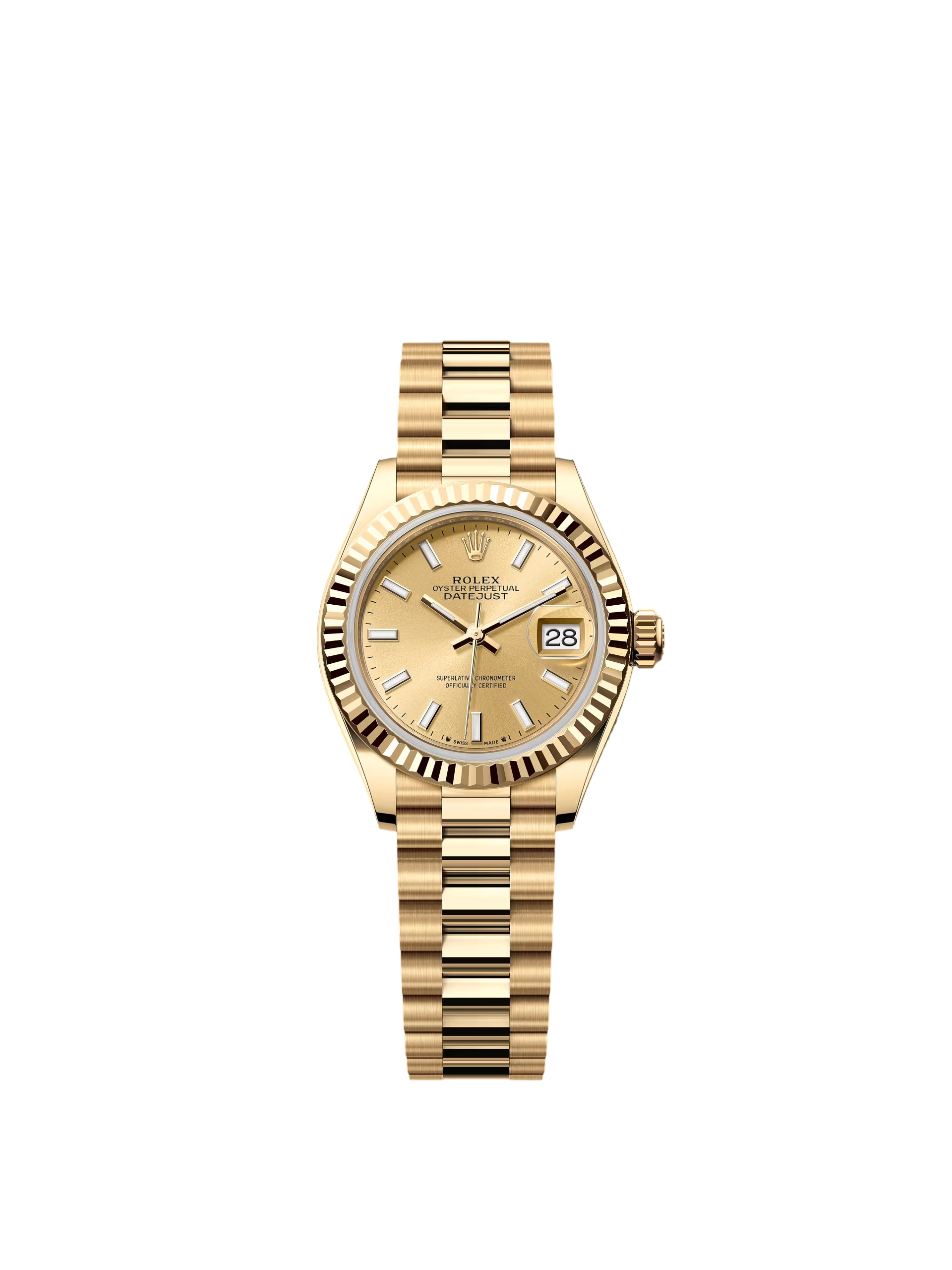 【Free Shipping】【Super Clone】RLX Lady-Datejust 28mm 279178 Champagne Dial