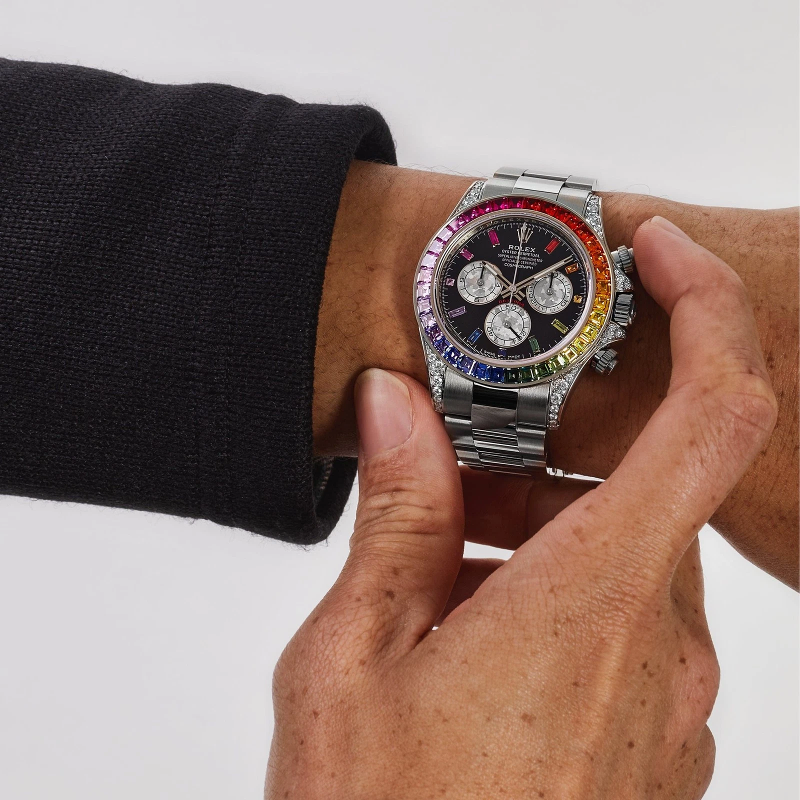 【Free Shipping】12A【Super Clone】RLX Cosmograph Daytona 116599RBOW 40mm