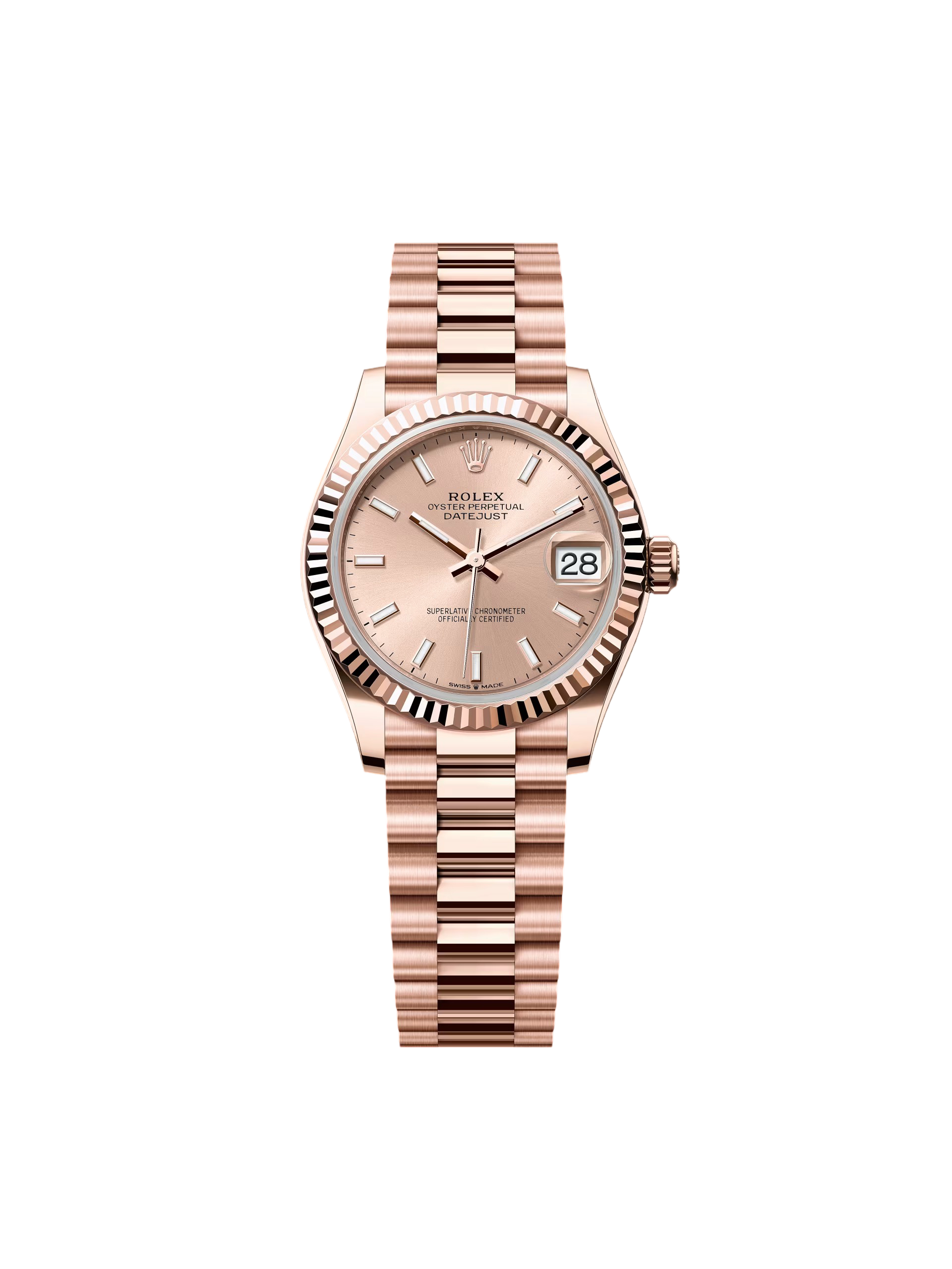 【Free Shipping】【Super Clone】RLX Datejust m278275-0037 Rose Dial 31mm