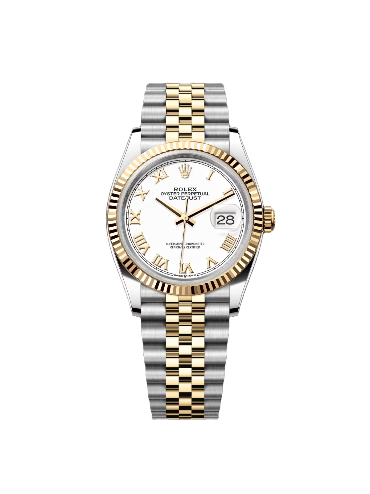 【Free Shipping】【Super Clone】RLX  Datejust 36mm 126233 White Dial Oyster Bracelet Watch