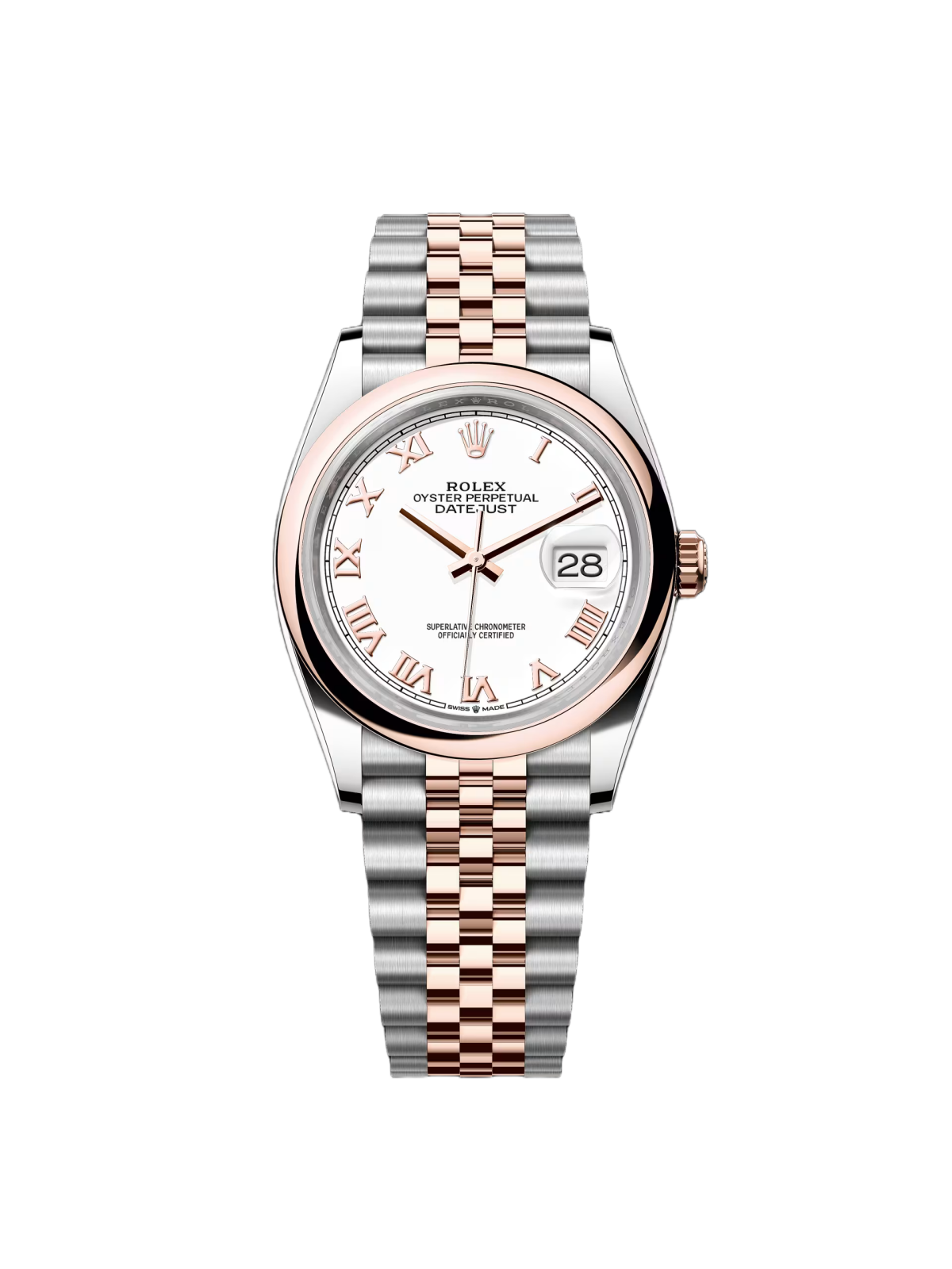 【Free Shipping】【Super Clone】RLX  Datejust 36mm 126201 White Dial Oyster Bracelet Watch