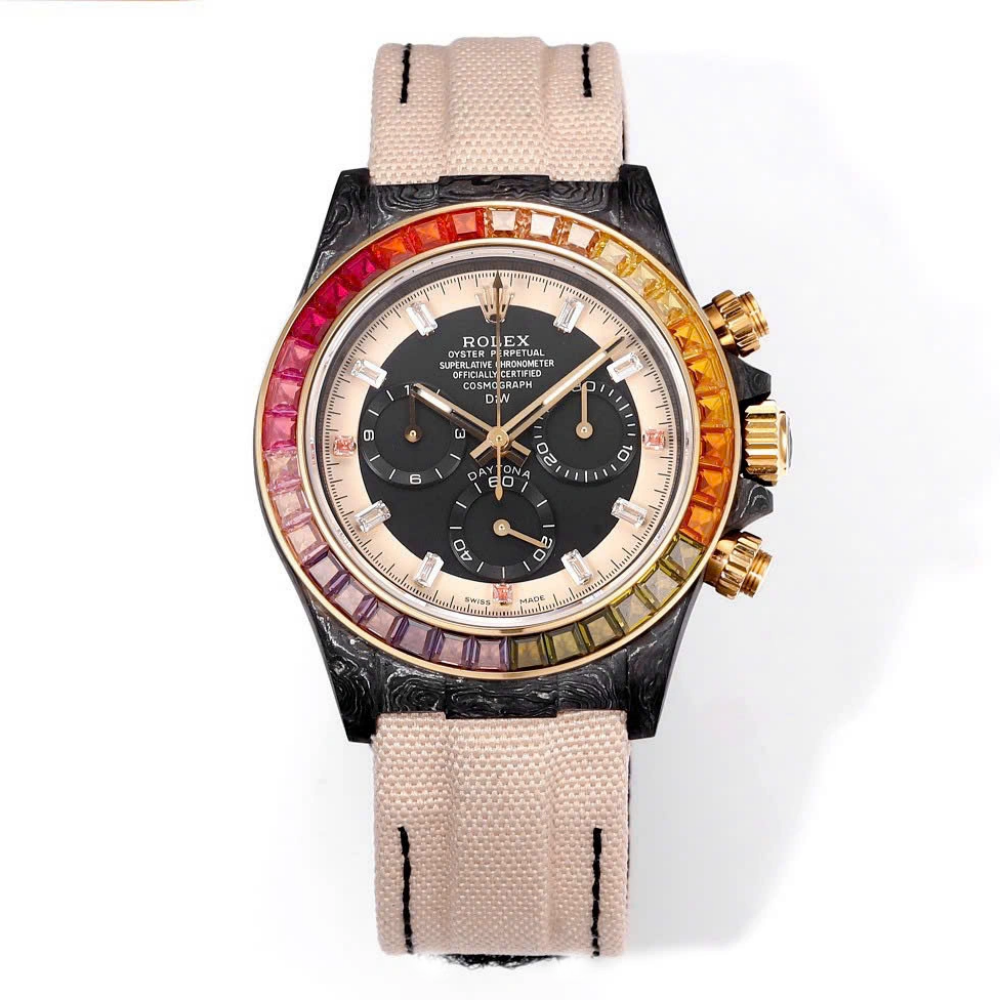 【Free Shipping】Rolex Cosmograph Daytona Rainbow 116595RBOW 40mm Replica 1:1 – Top Quality Version