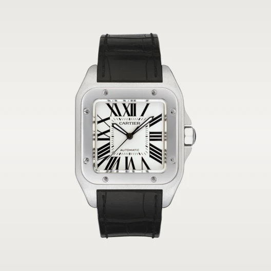 【Free Shipping】【Super Clone】SANTOS 100 Silver Gray 38mm