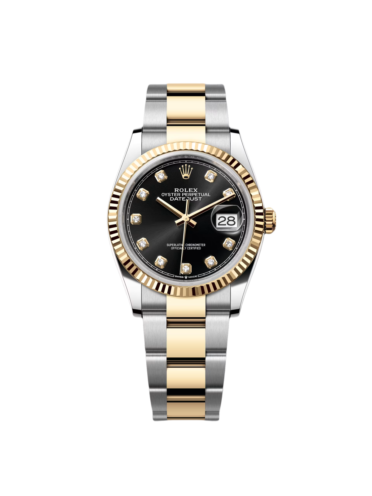 【Free Shipping】【Super Clone】RLX  Datejust 36mm 126233 Custom Black Dial Jubilee Bracelet Watch