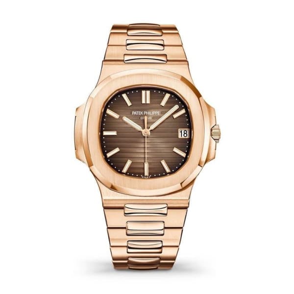 【Free Shipping】【Super Clone】Patek Philippe Nautilus Rose Gold 5711-1R-001 with Light/Dark Brown Gradated dial