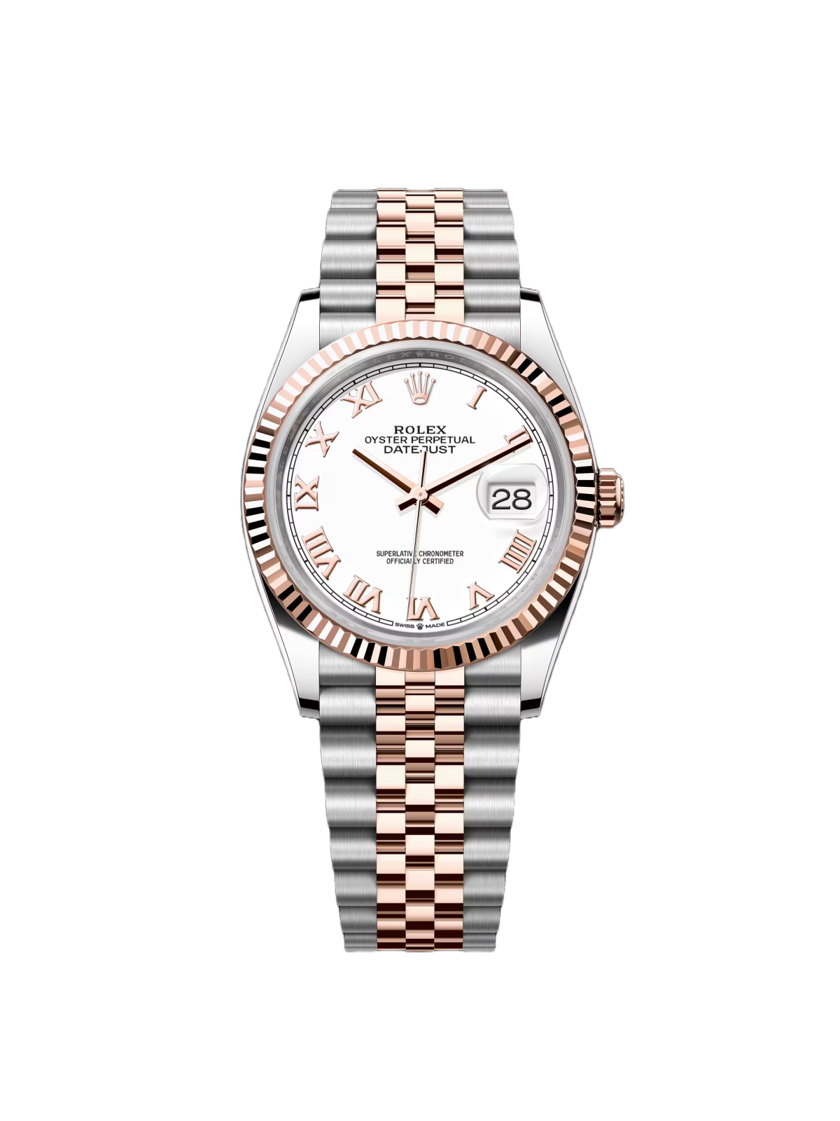 【Free Shipping】【Super Clone】RLX  Datejust 36mm 126231 White Dial Oyster Bracelet