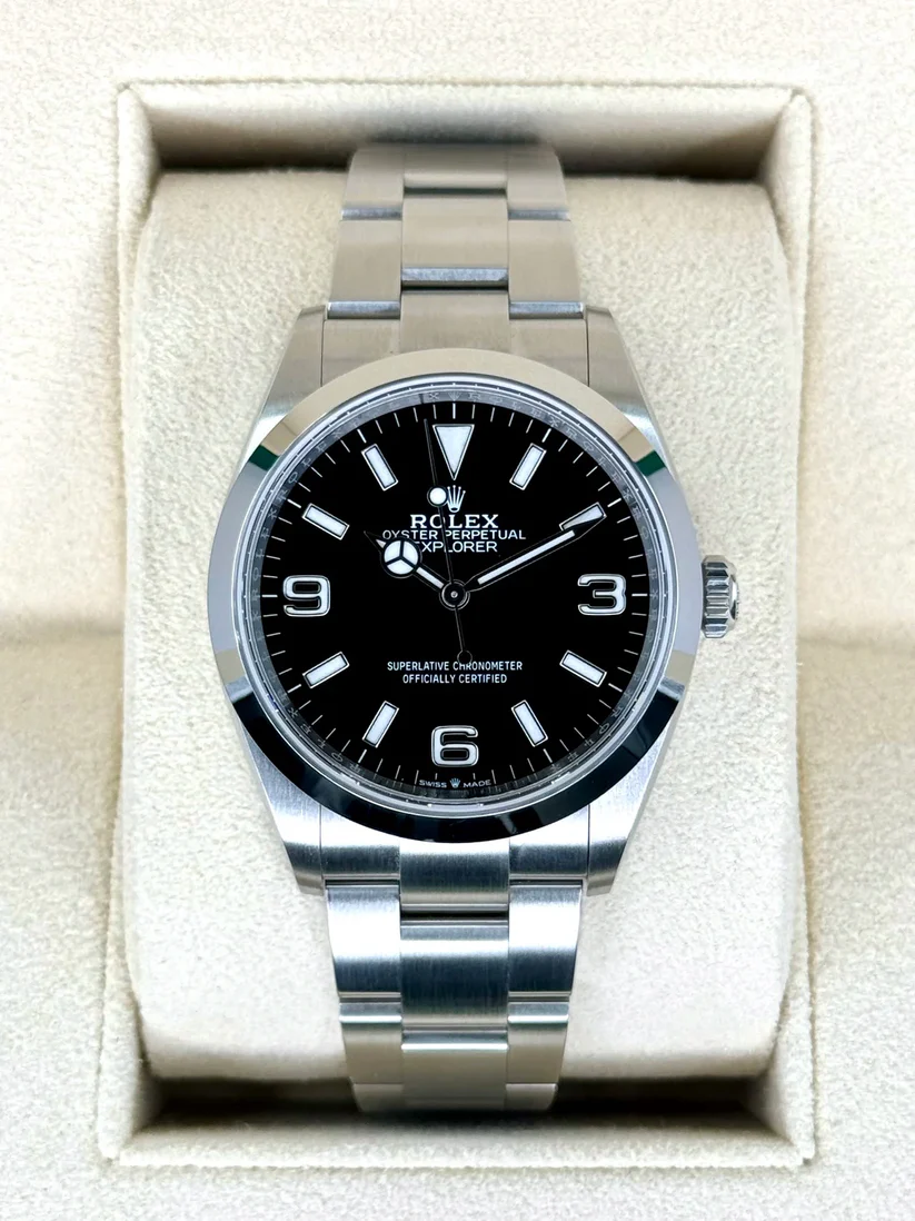 【Free Shipping】【Super Clone】RLX  Explorer 124270 Black 36mm Men’s Watch