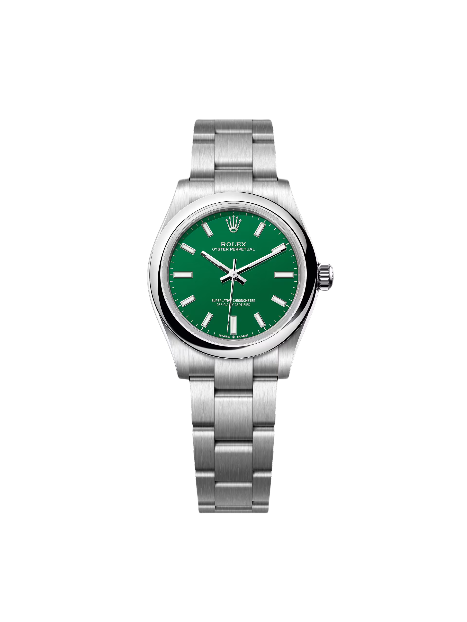 【Free Shipping】【Super Clone】RLX Oyster Perpetual 31mm 277200-0006 Green Dial Oyster Bracelet Watch