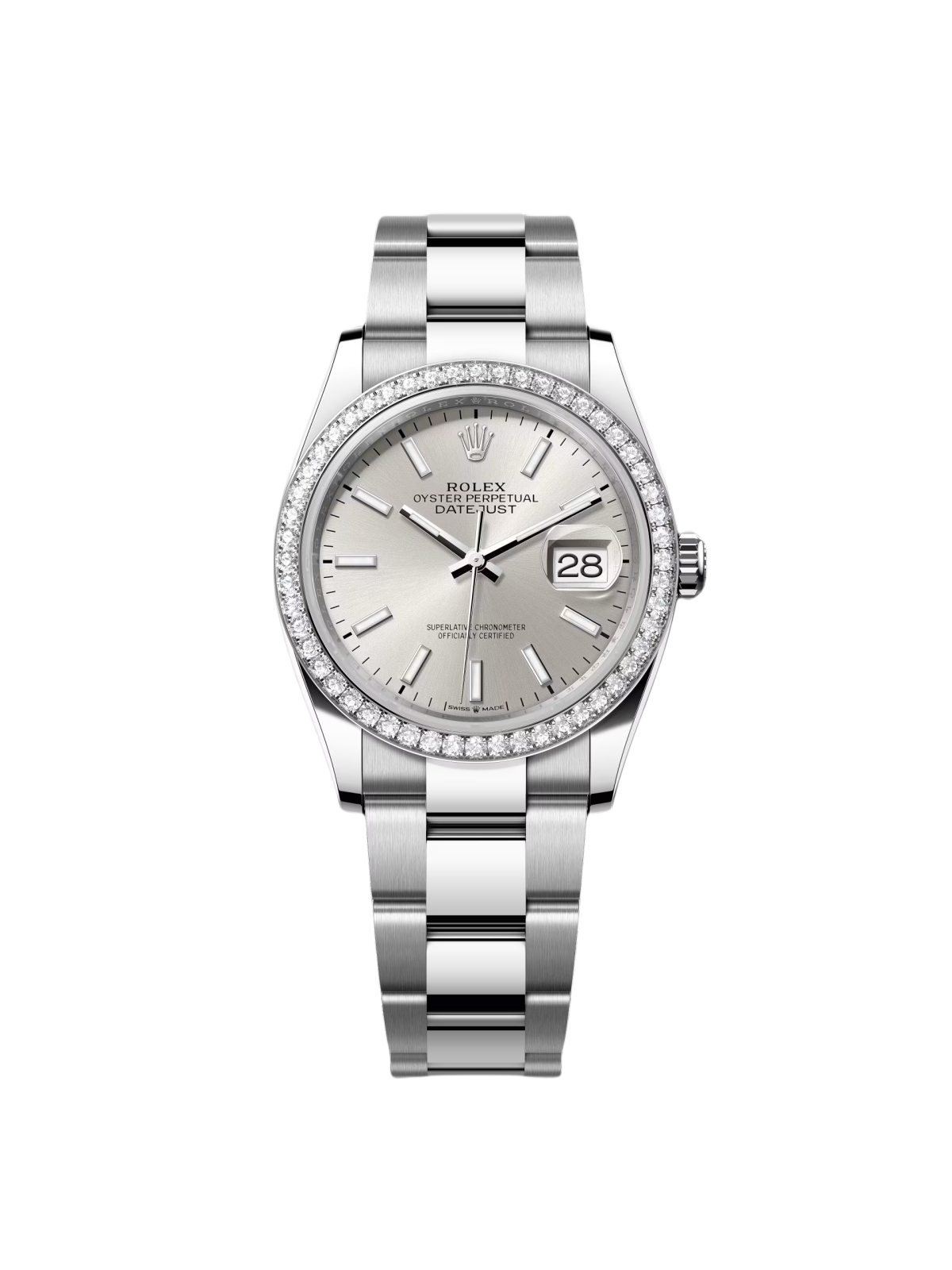 【Free Shipping】【Super Clone】RLX  Datejust 36mm 126284 Silver Dial  Watch