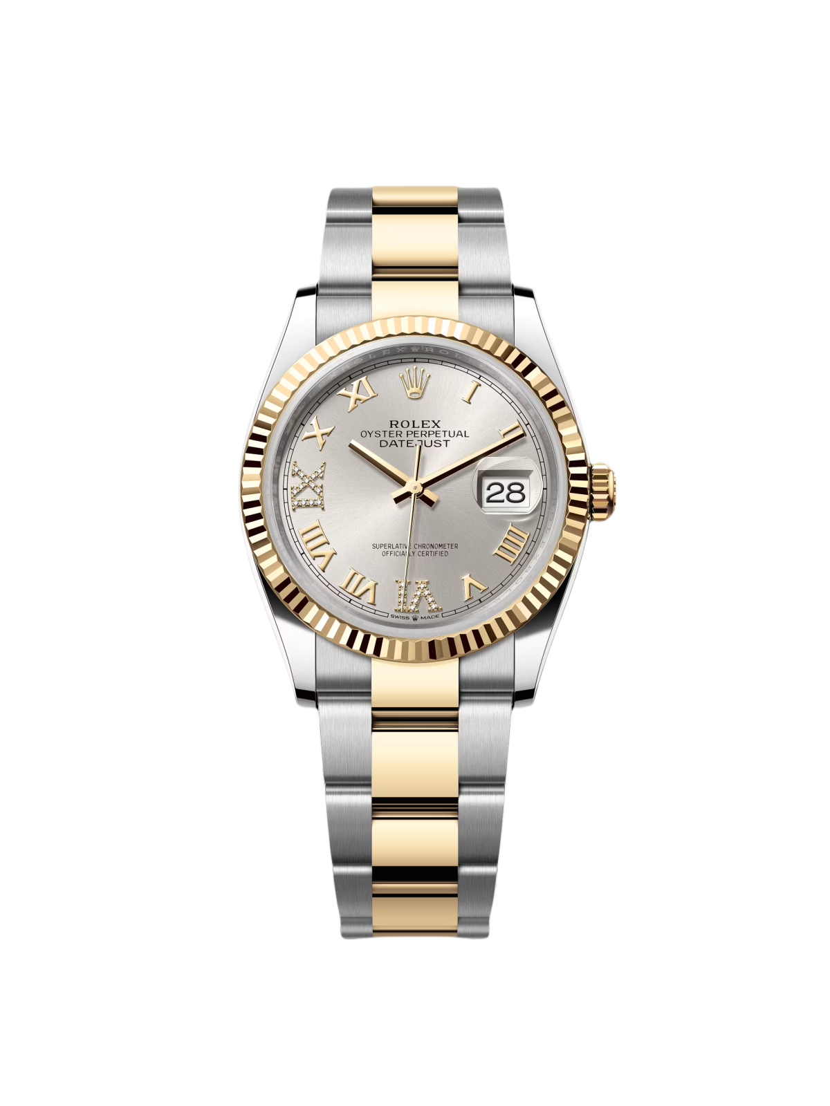 【Free Shipping】【Super Clone】RLX  Datejust 36mm 126233 Silver Dial Jubilee Bracelet Watch