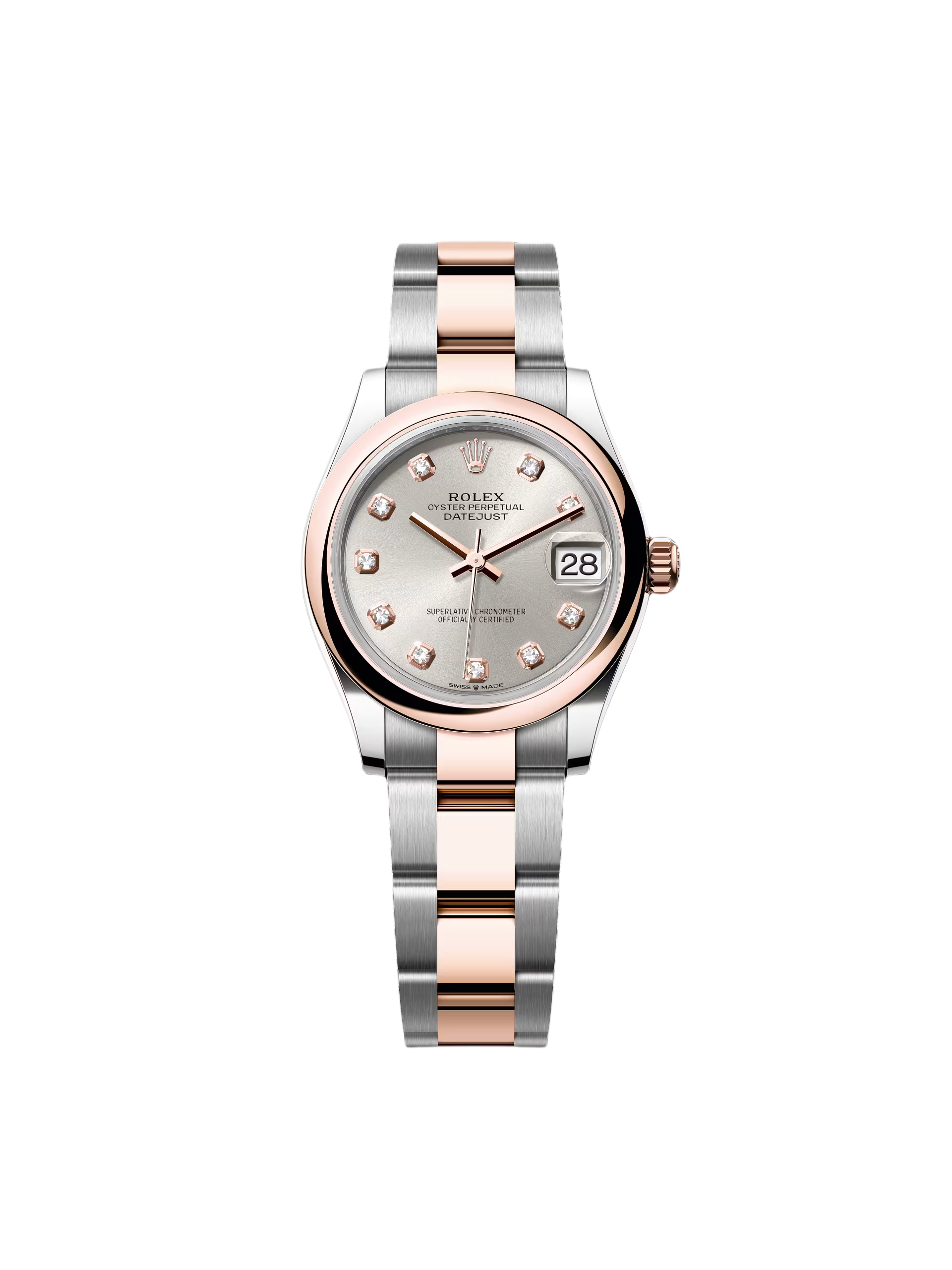 【Free Shipping】【Super Clone】RLX Datejust m278241-0015/0016 Silver 31mm Dial Oyster Bracelet Watch