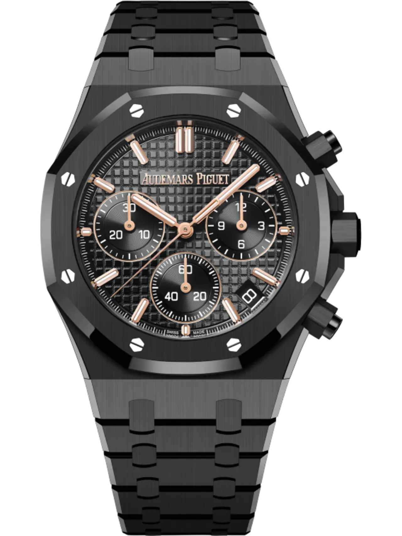 【Free Shipping】【Super Clone】A&P ROYAL OAK Black Ceramic CHRONOGRAPH 41mm