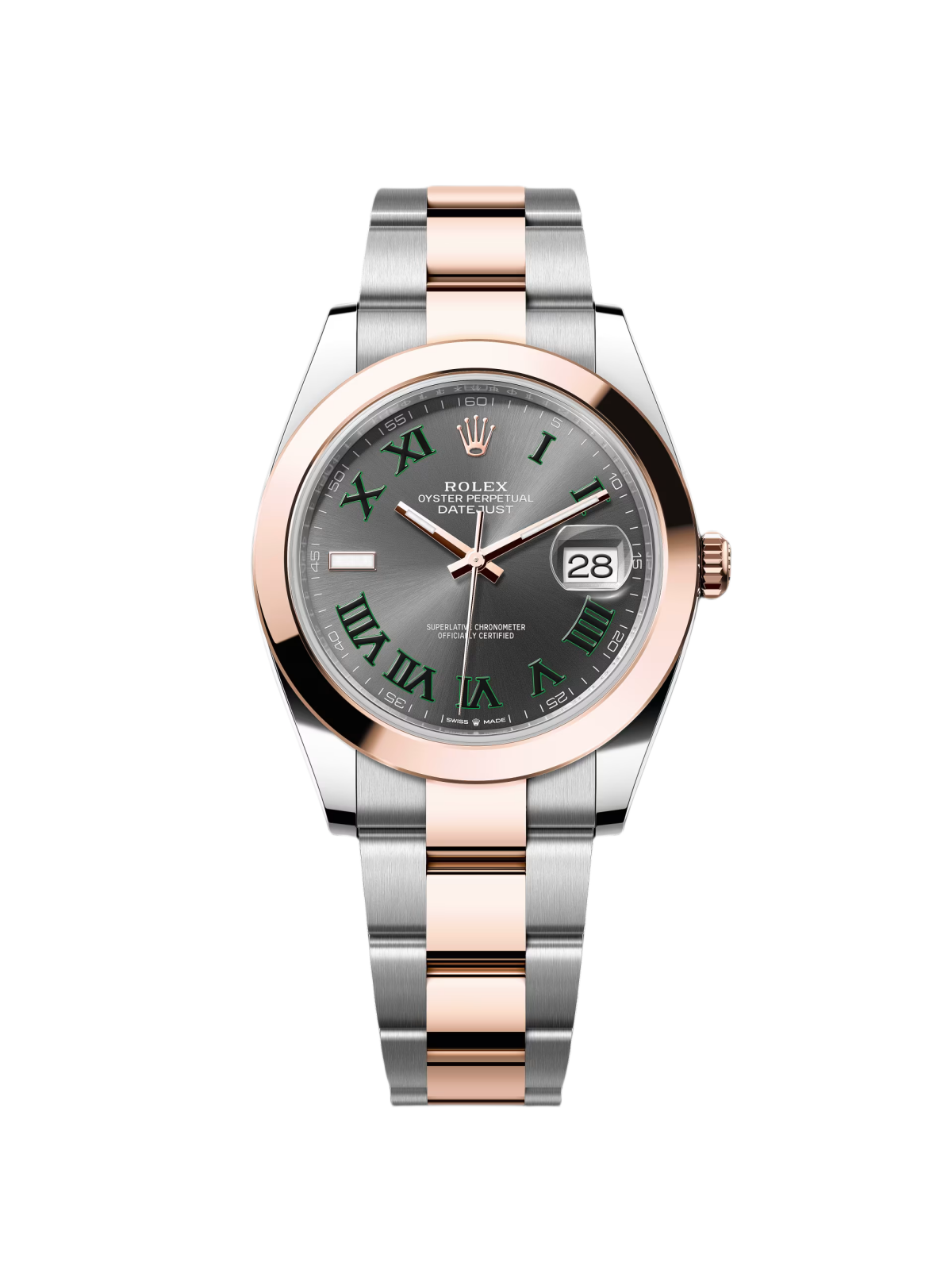 【Free Shipping】【Super Clone】RLX Datejust 41mm 126301 Sundust Slate Roman Dial Oyster Bracelet