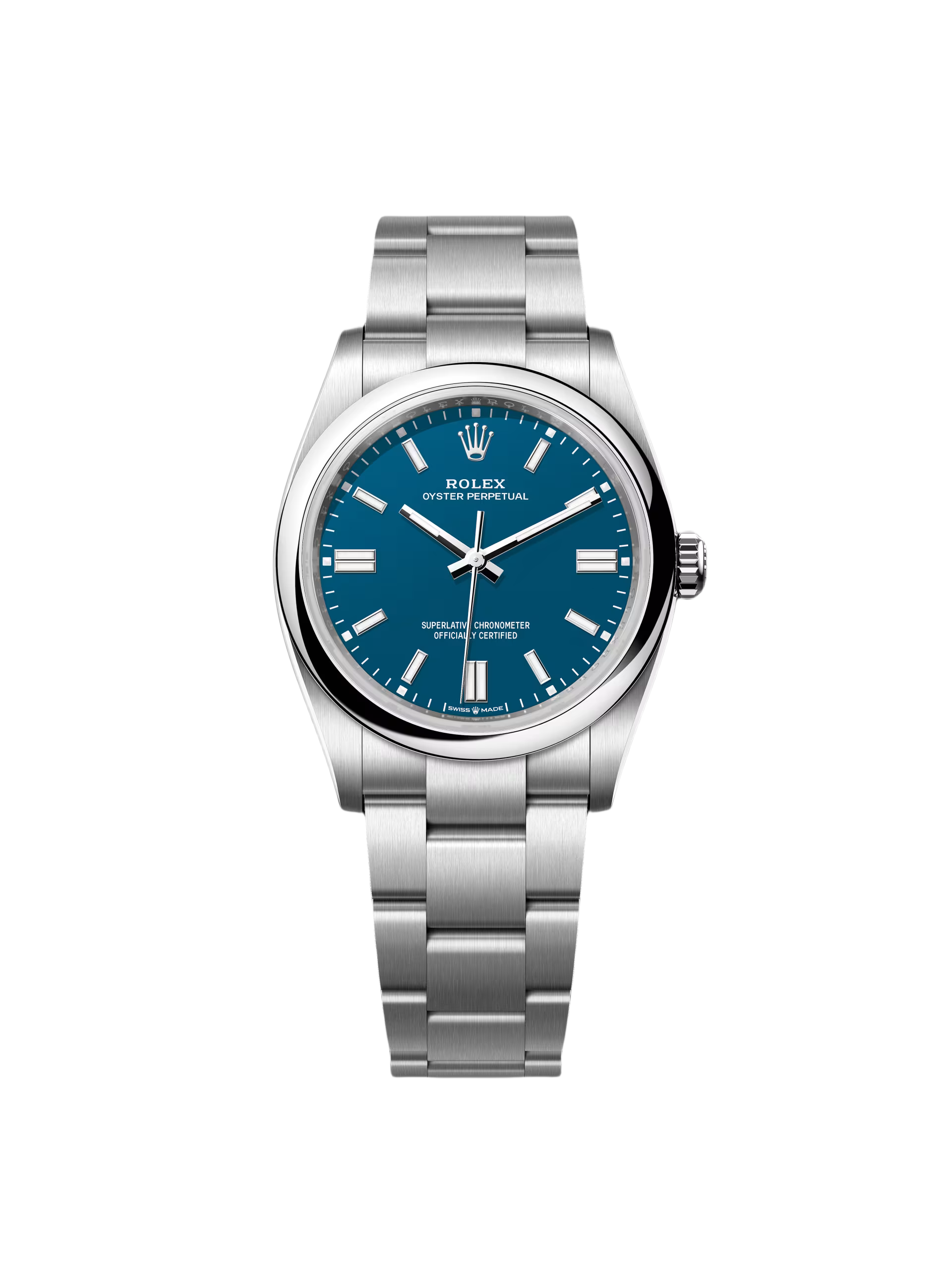 【Free Shipping】【Super Clone】RLX Oyster Perpetual 36mm 126000-0015 Blue Dial Stainless Steel Oyster Bracelet