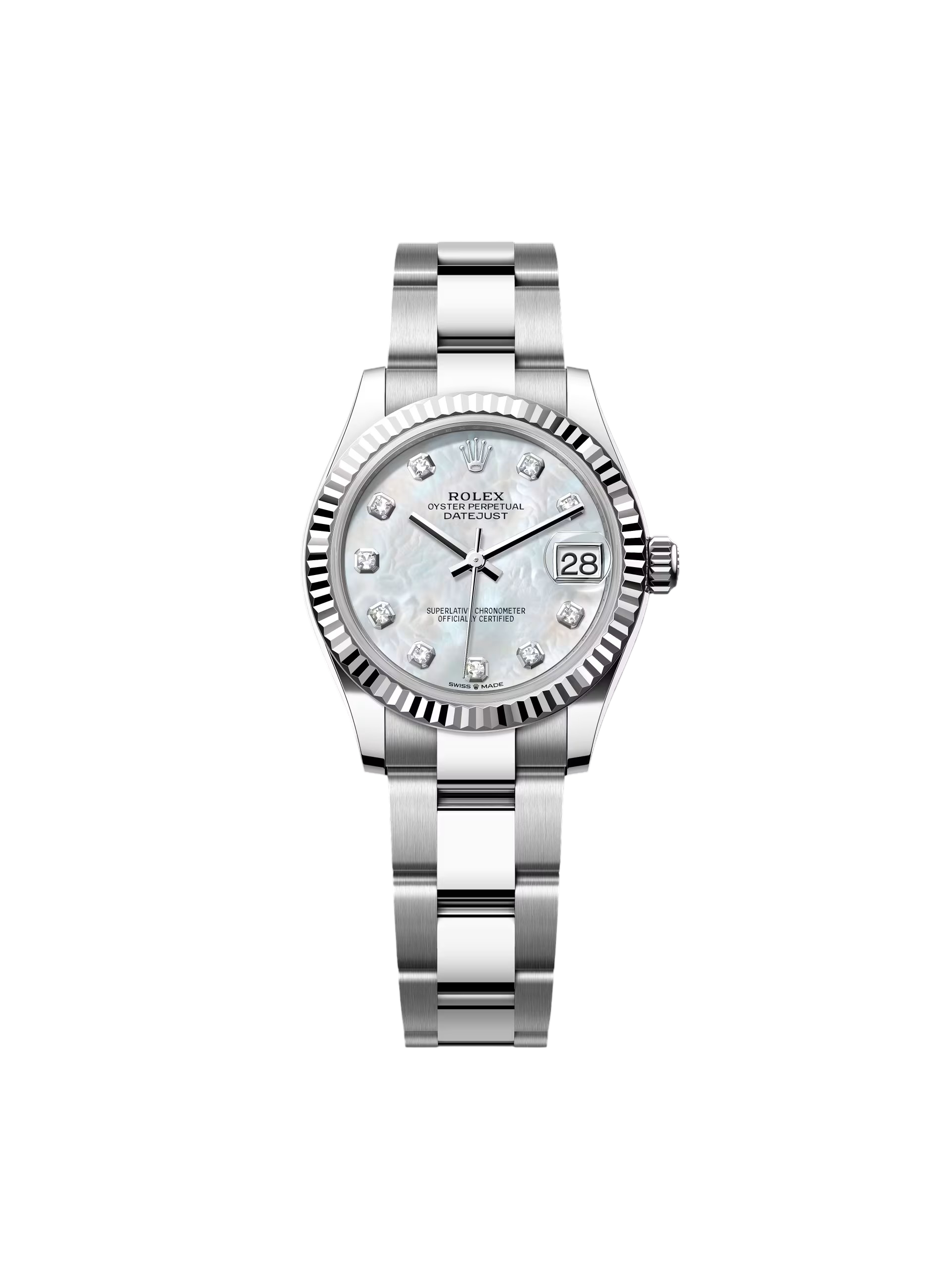 【Free Shipping】【Super Clone】RLX Datejust m278274-0005/0006 31mm Mother-of-Pearl 31mm Dial Oyster Watch