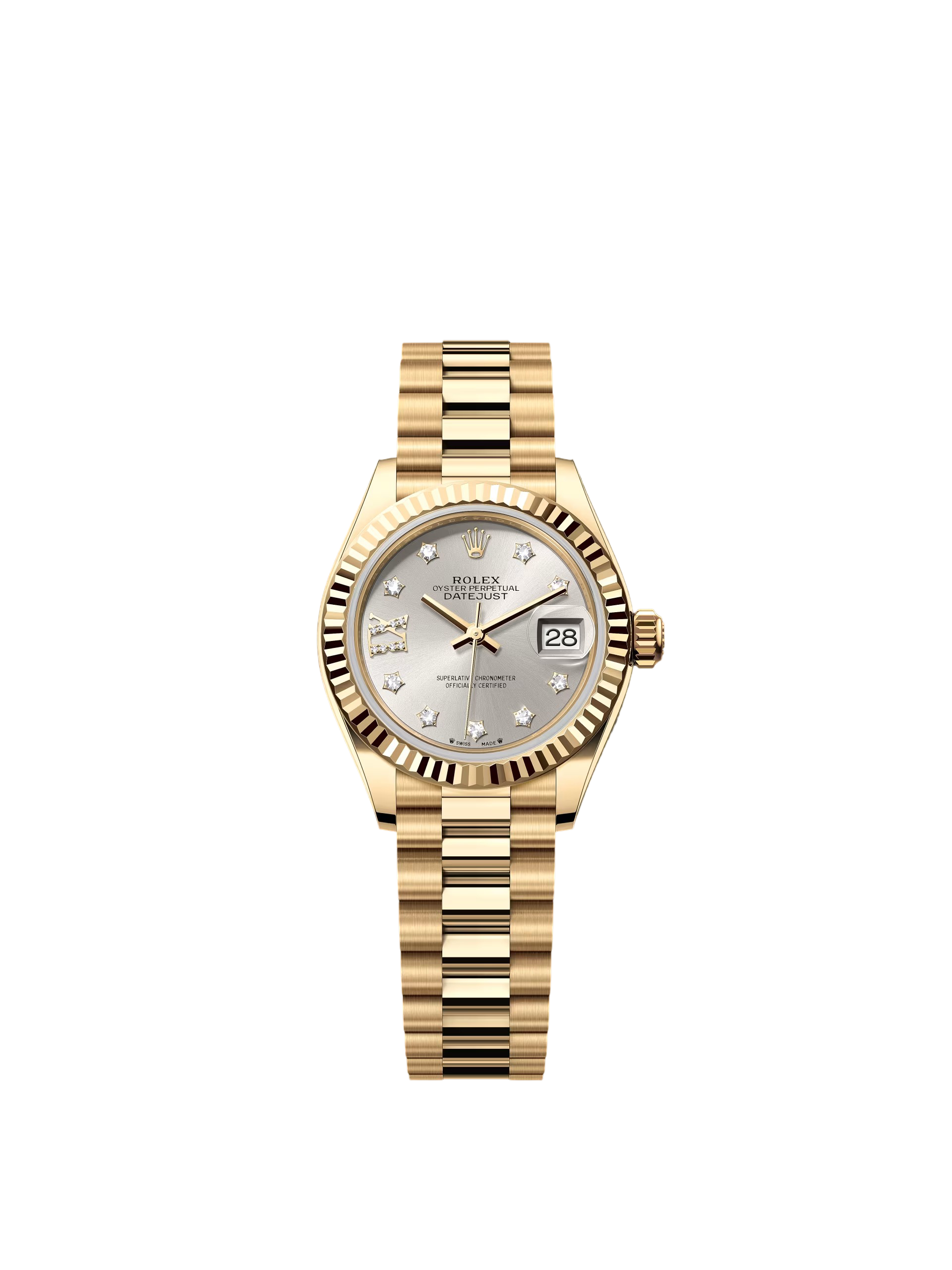 【Free Shipping】【Super Clone】RLX Lady-Datejust 28mm 279178 Silver Diamond Dial