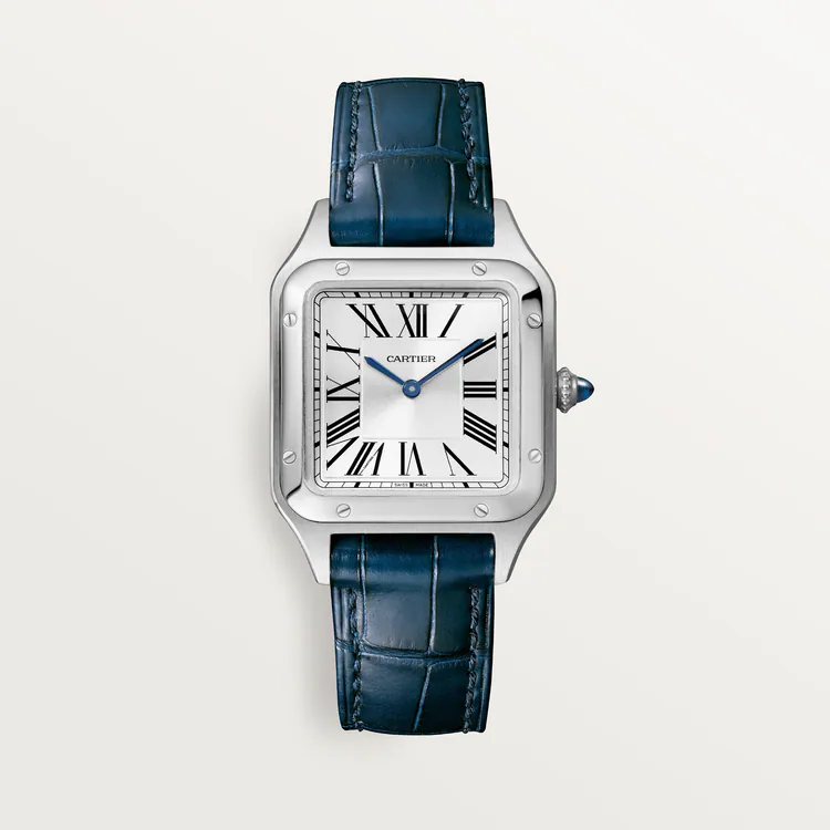 【Free Shipping】【Super Clone】SANTOS-DUMONT Blue Strap 38mm