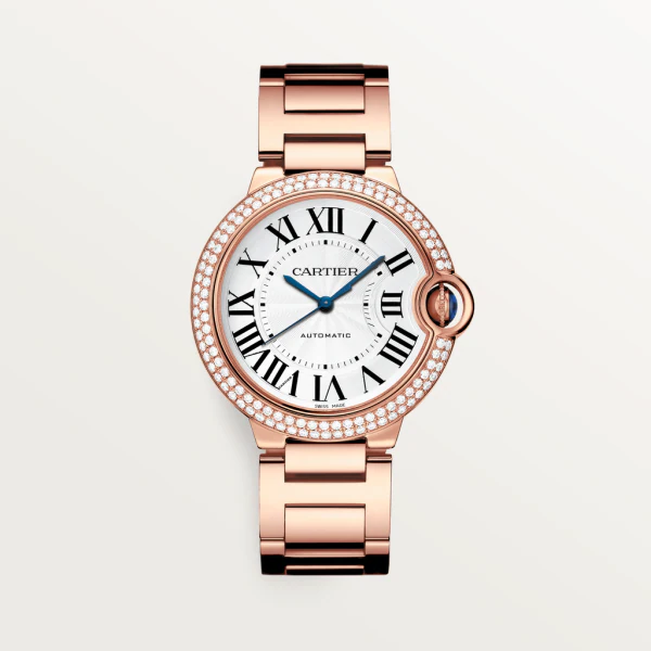 【Free Shipping】【Super Clone】BALLON BLEU Diamond Rose Gold 36mm