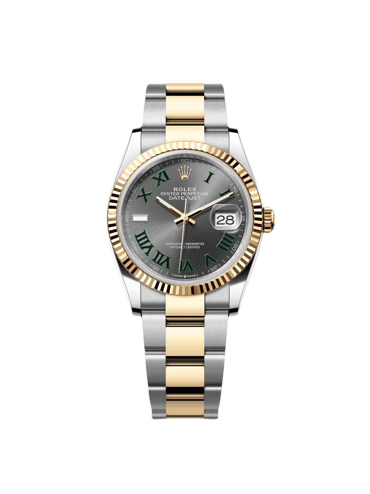 【Free Shipping】【Super Clone】RLX  Datejust 36mm 126233 Wimbledon Slate Dial Oyster Bracelet Watch
