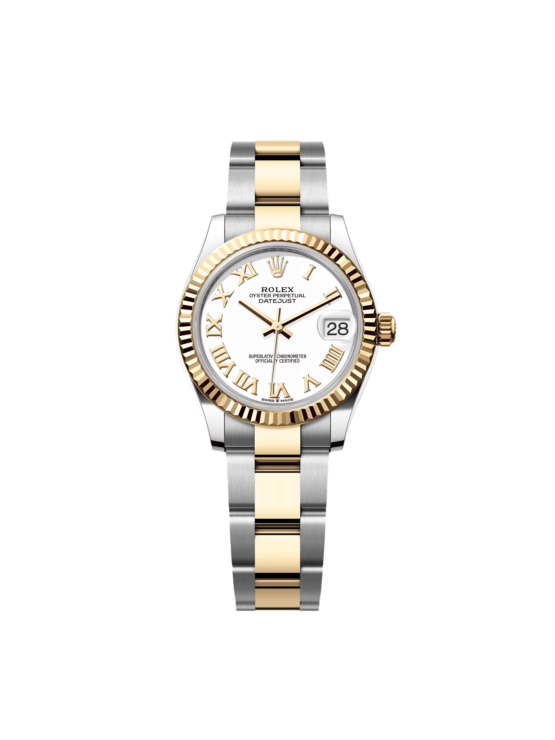 【Free Shipping】【Super Clone】RLX Datejust m278273-0001/0002 31mm White Dial Stainless Steel and Yellow Gold Oyster Watch