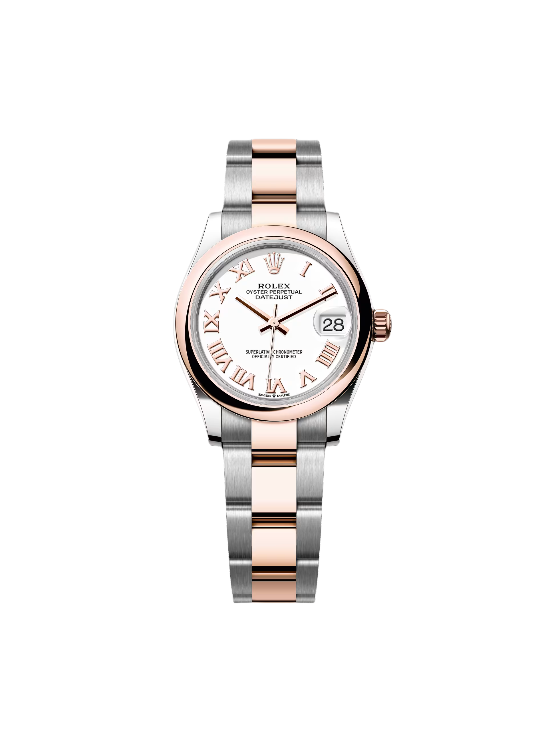 【Free Shipping】【Super Clone】RLX Datejust m278241-0001/0002 White 31mm Dial Oyster Bracelet Watch