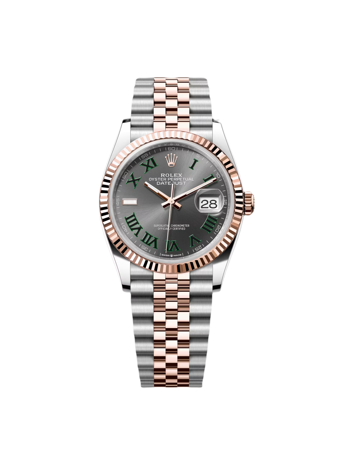 【Free Shipping】【Super Clone】RLX  Datejust 36mm 126231 Slate Dial Oyster Bracelet Watch