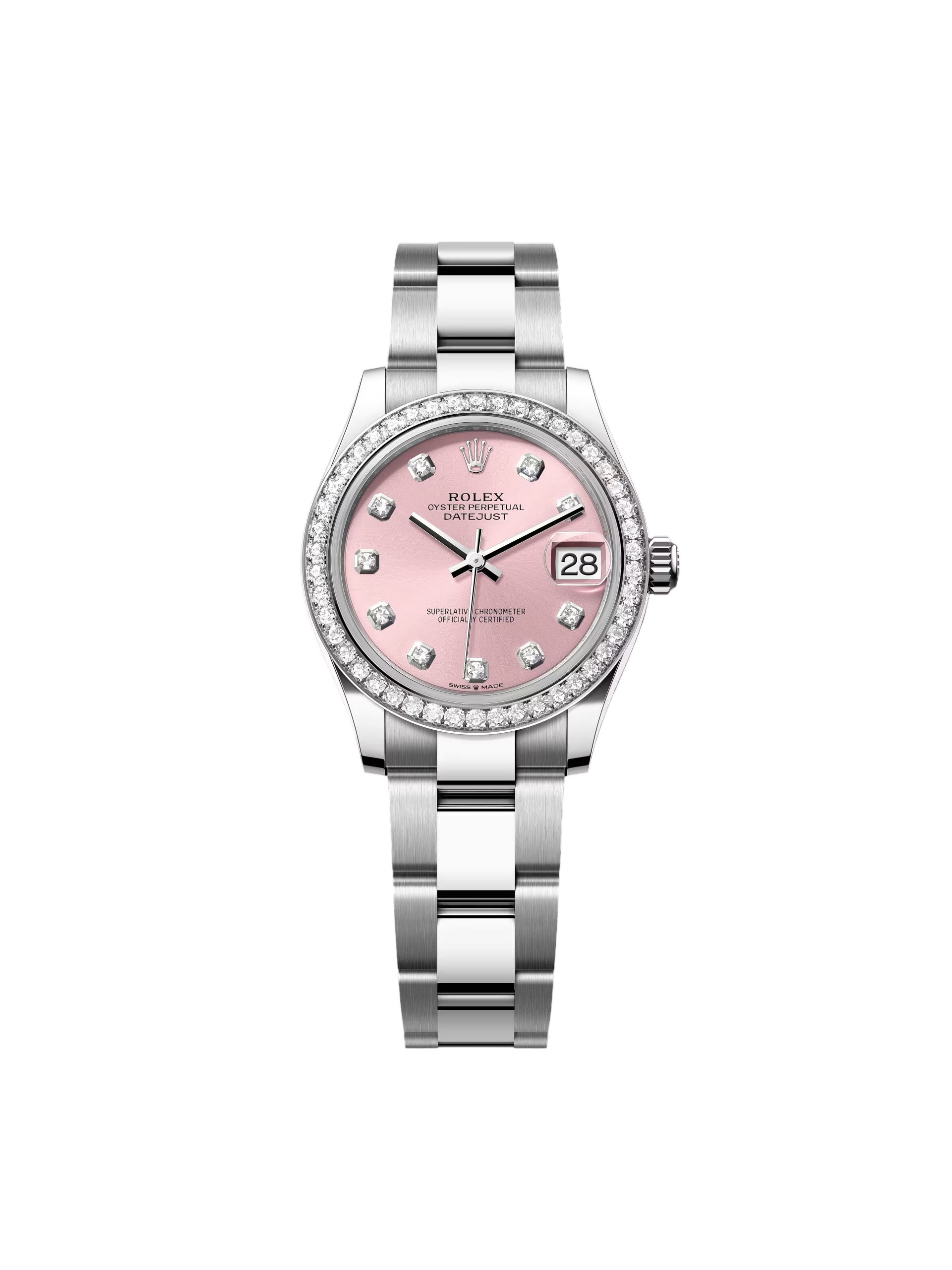【Free Shipping】【Super Clone】RLX Datejust m278384RBR-0035/0036 Pink 31mm Dial Oyster Watch