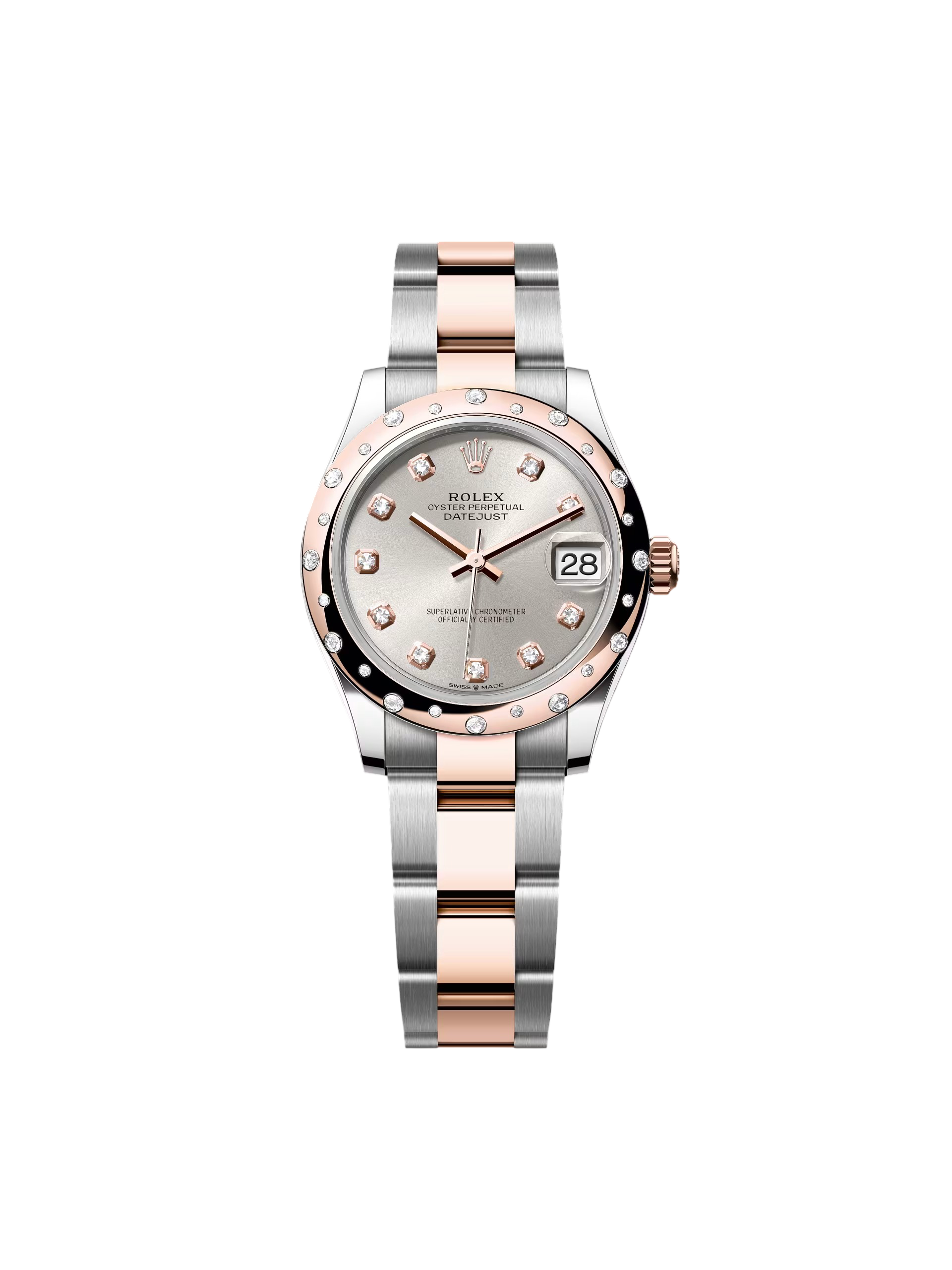 【Free Shipping】【Super Clone】RLX Datejust m278341-0015/0016 Silver Dial 31mm Oyster Bracelet